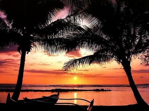 Sunset at Poiku Bay Beach Park