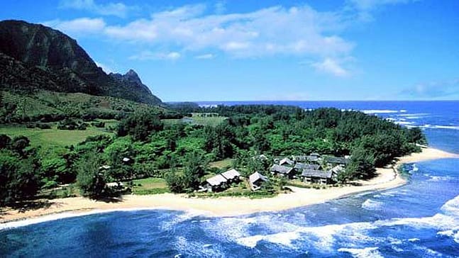 Areal view of Hanalei Colony Resort