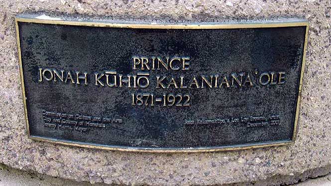 Prince Kuhio's gravestone 