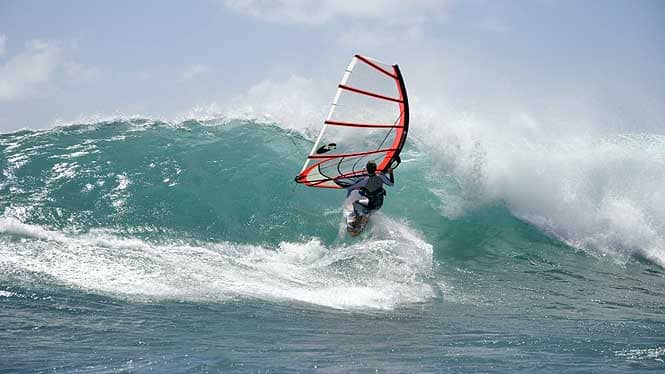 Windsurfing in Hawaii