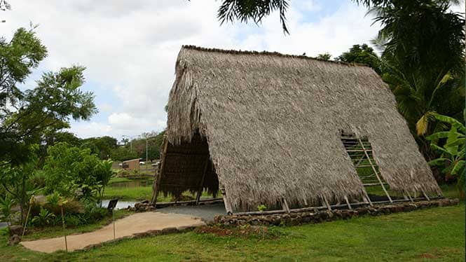 Ancient Hawaiian Hut at Hawaii Plantation Village