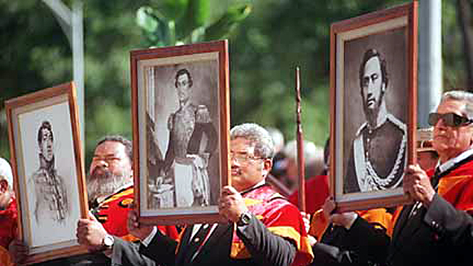Celebrating hawaii's leaders at Iolani palace